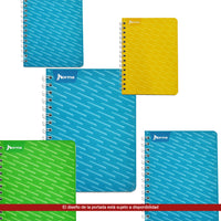 Cuaderno espiral forma francesa Cuadro chico con 100 hojas