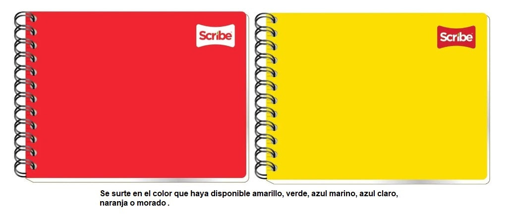 CUADERNO FORMA ITALIANA SCRIBE ESPIRAL 100 HOJAS