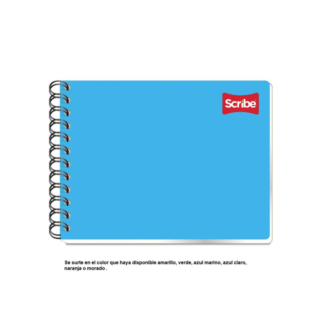 CUADERNO FORMA ITALIANA SCRIBE ESPIRAL 100 HOJAS
