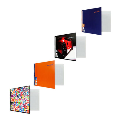 CUADERNO FORMA ITALIANA ESTRELLA STARKID 168 ESPIRAL 100 HOJAS