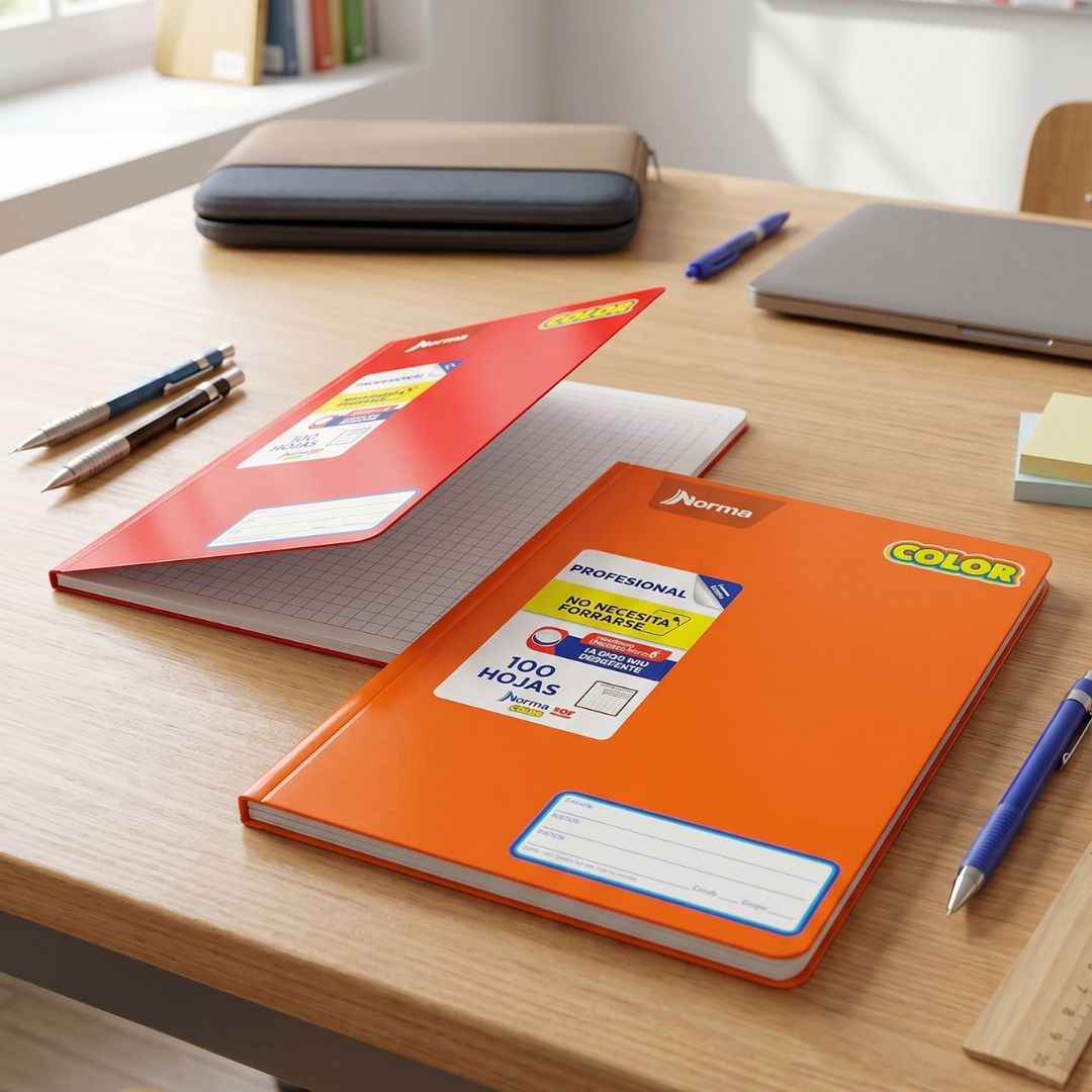 CUADERNO PROFESIONAL NORMA COLOR 360 COSIDO 100 HOJAS