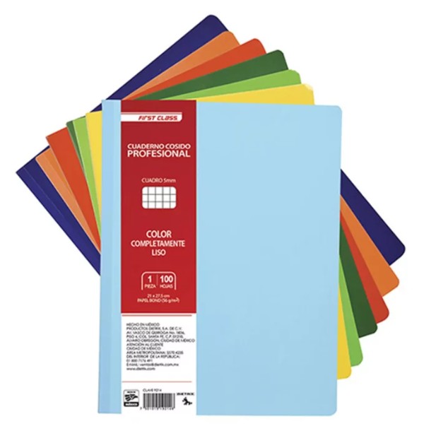 CUADERNO PROFESIONAL DIETRIX FIRST CLASS 100 HOJAS VARIOS COLORES