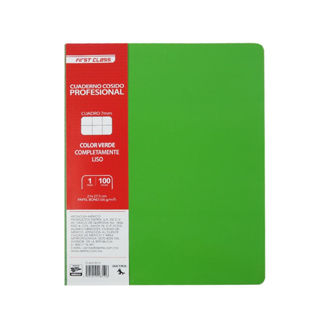 CUADERNO PROFESIONAL DIETRIX FIRST CLASS 100 HOJAS VARIOS COLORES