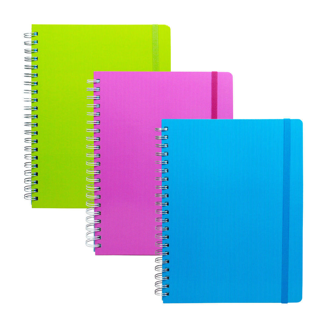 Cuaderno profesional Printaform pasta dura cuadro chico de 200 hojas.