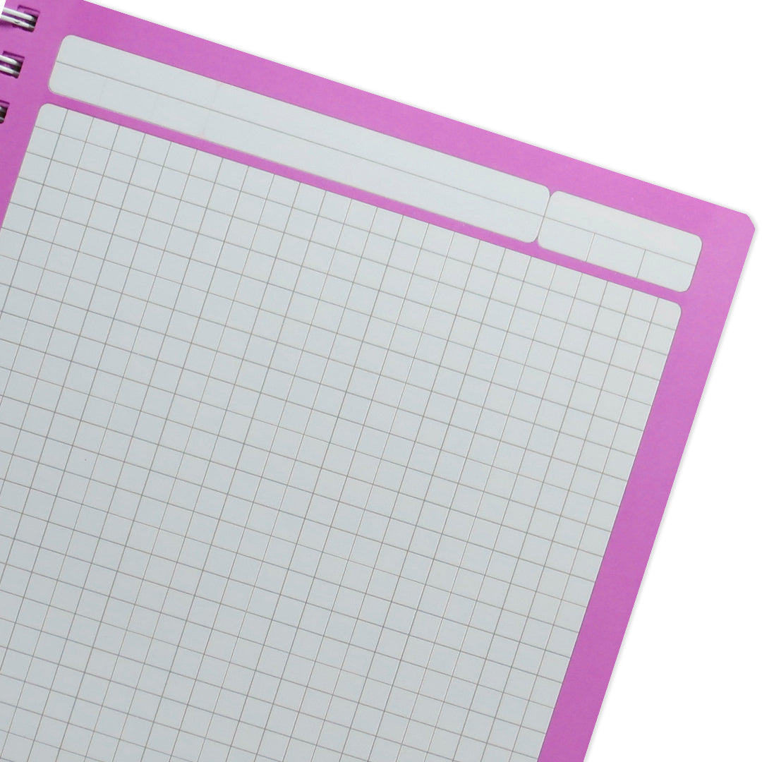 Cuaderno profesional Printaform pasta dura cuadro chico de 200 hojas.