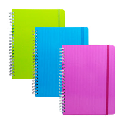 Cuaderno profesional Printaform pasta dura cuadro chico de 200 hojas.