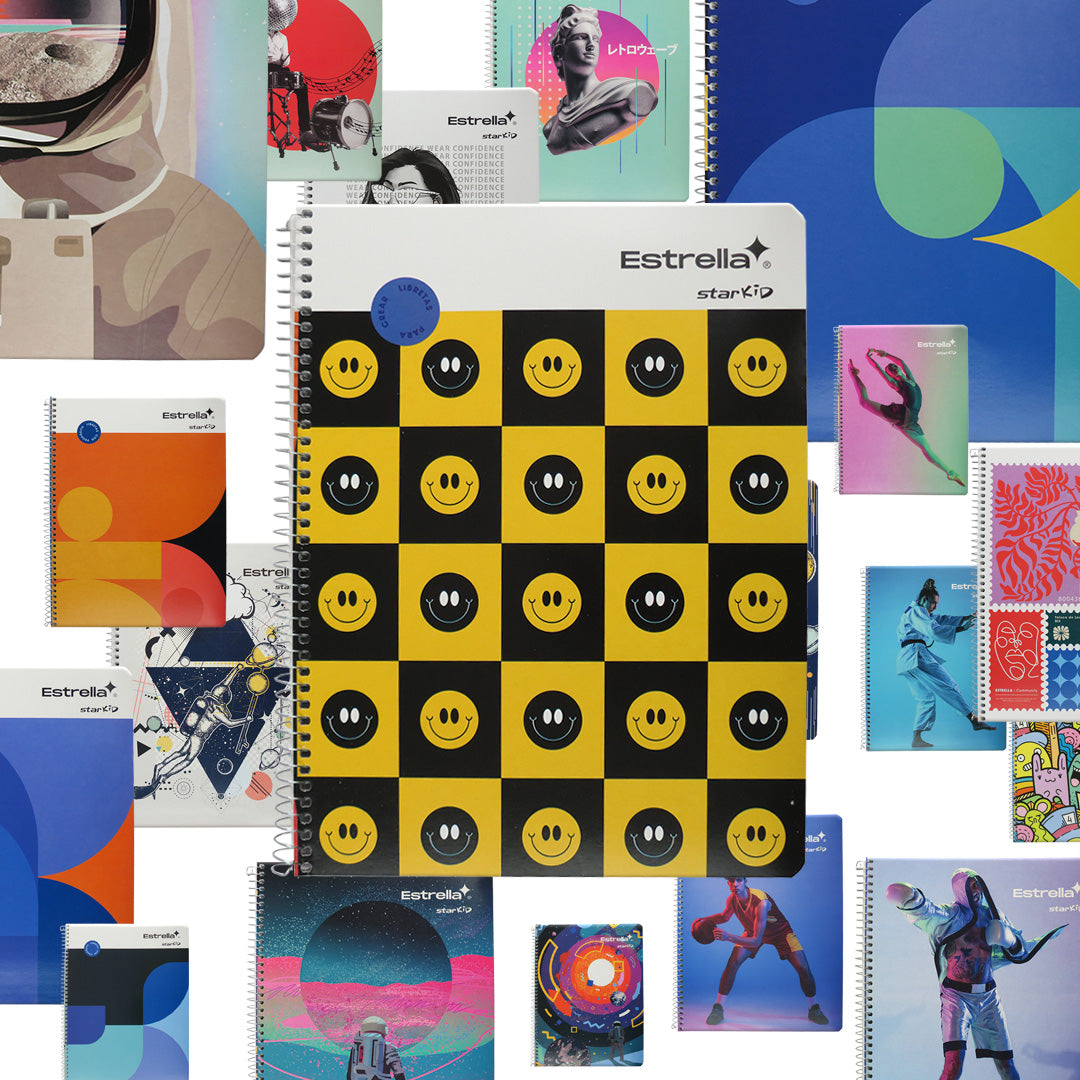 Cuaderno profesional Estrella Starkid de 100 hojas.
