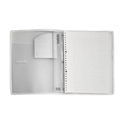 Cuaderno Rellenable Oxford F928 Blanco Traslucido Tamaño B5 Raya