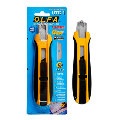 Cutter Olfa retráctil UTC-1 de 17.5 mm.