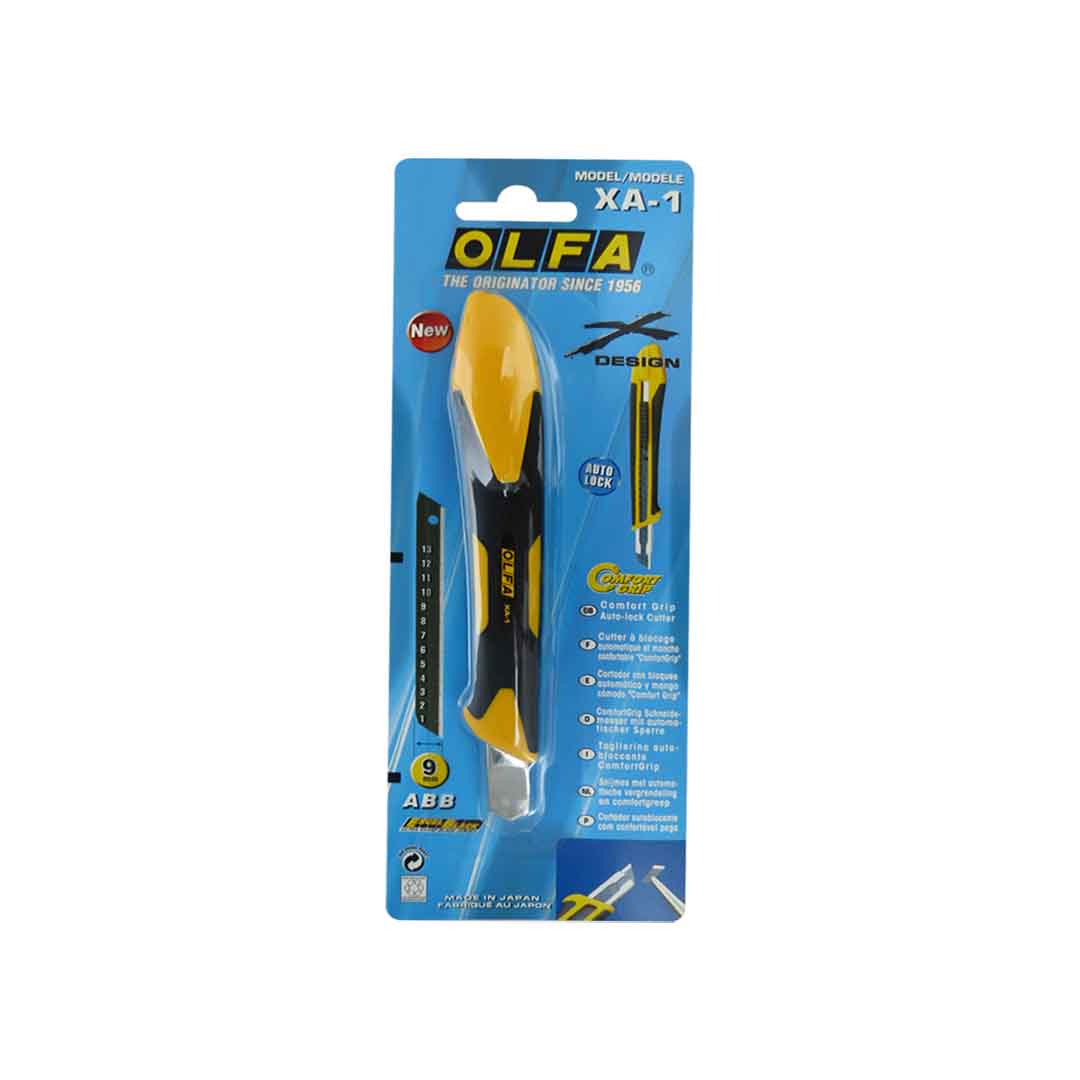 Cutter Olfa XA-1 standard heavy duty de 9 mm.