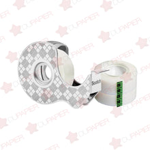 Despachador de cinta Scotch mágico metálico con 2 repuestos.