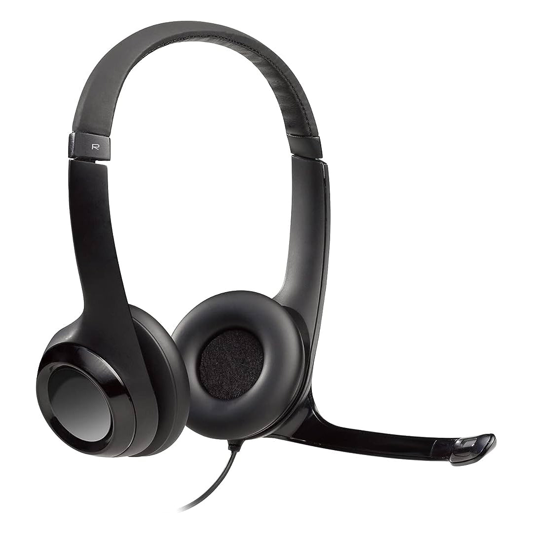 Diadema Logitech H390 micrófono USB alámbrico negro.