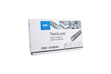 Espiral twin loop metálico negro 1/2 pulgadas paso 3:1 con 20 pzs