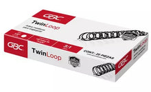 Espiral twin loop metálico negro 1/2 pulgadas paso 3:1 con 20 pzs