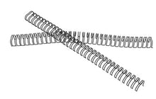 Espiral twin loop metálico negro 1/2 pulgadas paso 3:1 con 20 pzs