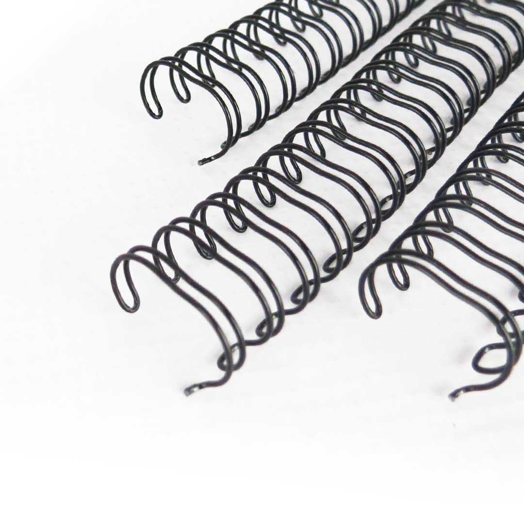 Espiral Perfex wire-o metálico negro
