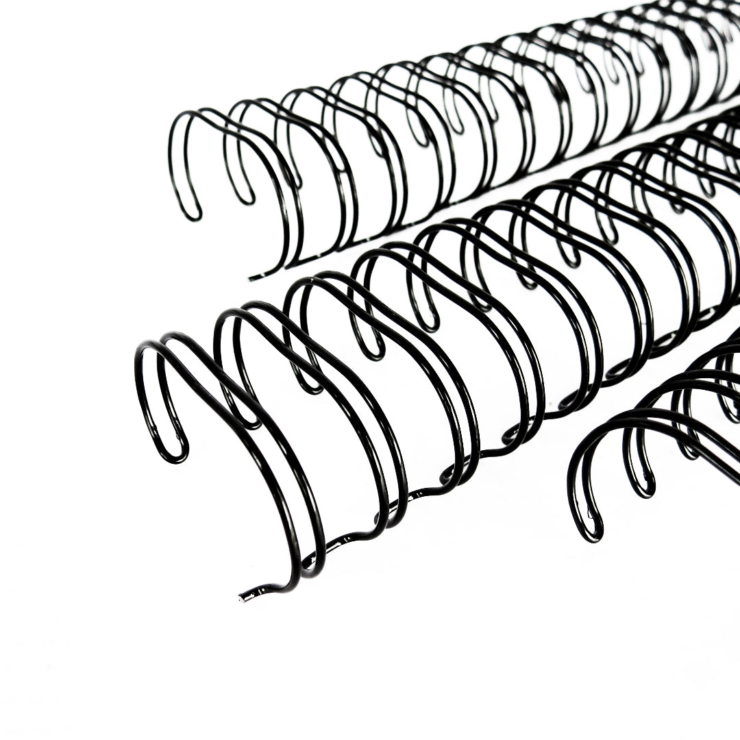 Espiral Perfex wire-o metálico negro