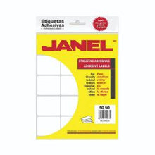 Etiqueta del numero 19 50x50 mm paquete con 168 pzas