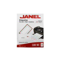 Etiqueta laser Janel para laser + Inkjet + copiadoras.