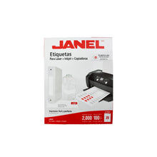 Etiqueta laser Janel J-5261 para laser + Inkjet + copiadoras.