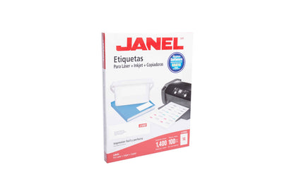 Etiqueta laser Janel para laser + Inkjet + copiadoras.