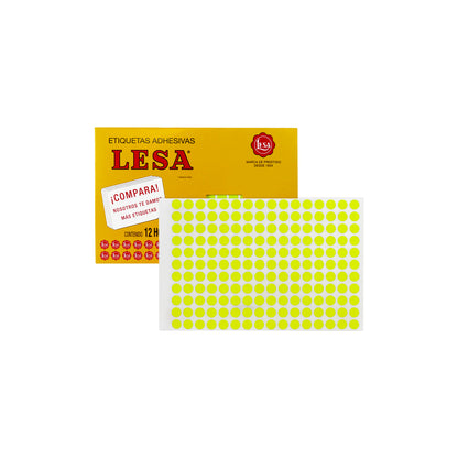Etiqueta Lesa grande fluorescente del número 10