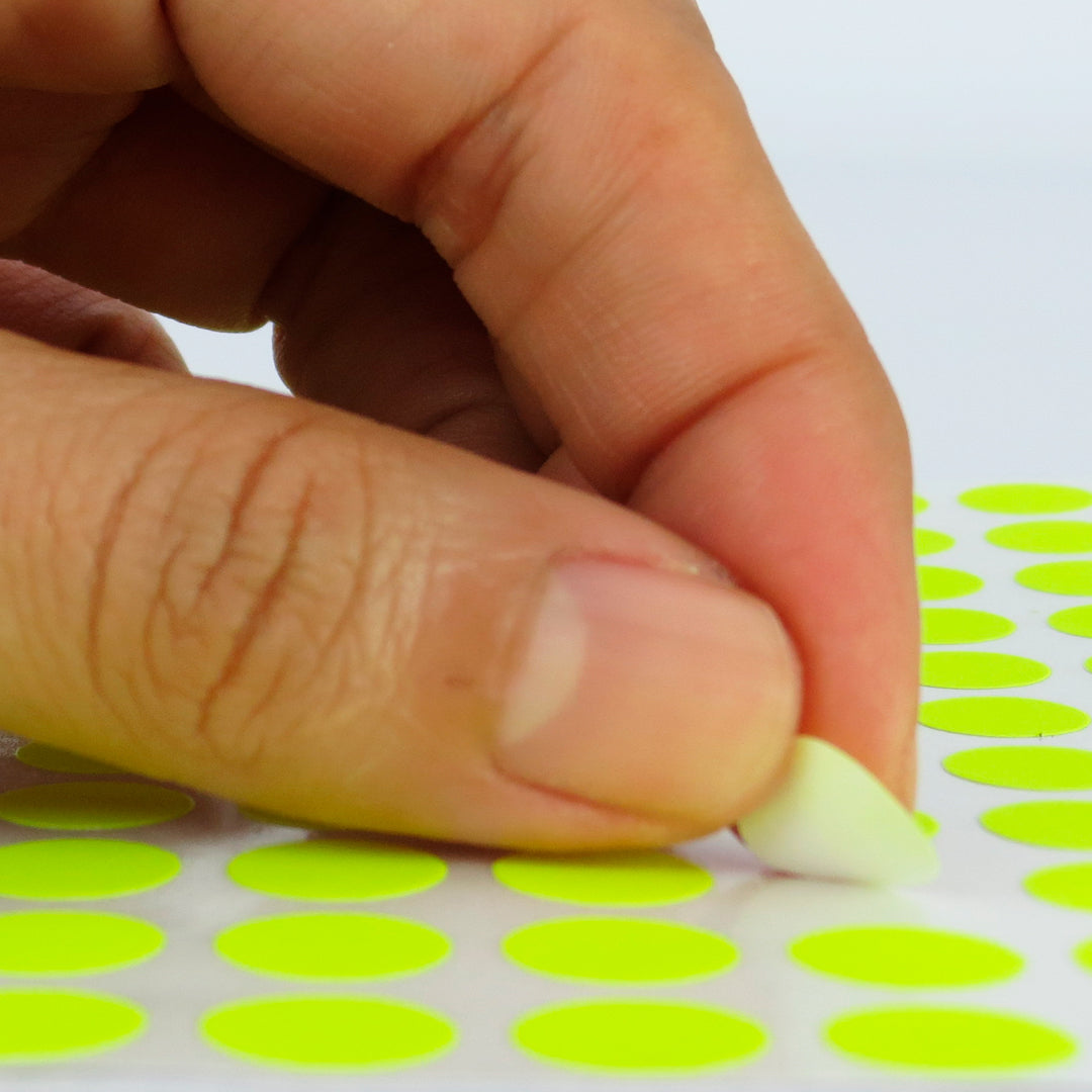 Etiqueta Lesa grande fluorescente del número 10