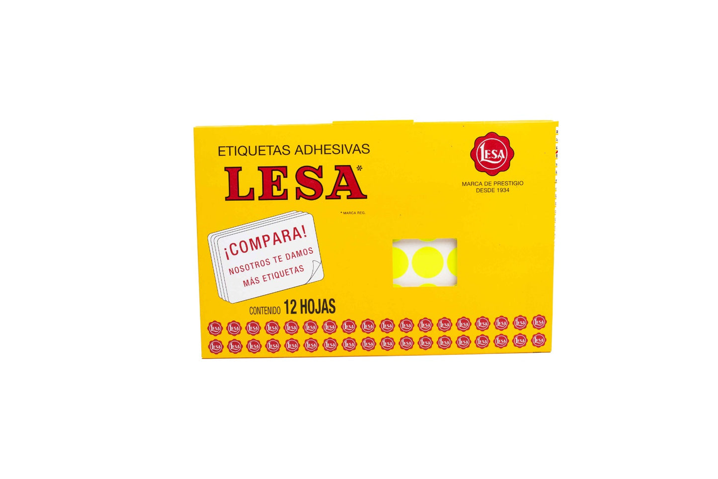 Etiqueta Lesa grande fluorescente del número 9