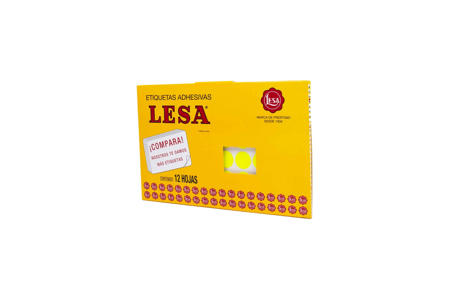 Etiqueta Lesa grande fluorescente del número 9