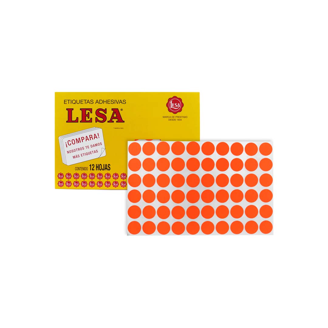 Etiqueta Lesa grande fluorescente del número 9