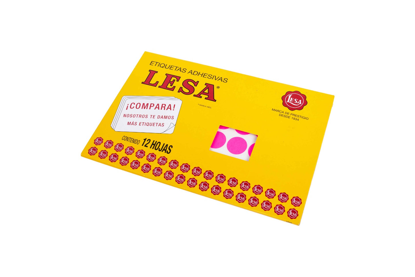 Etiqueta Lesa grande fluorescente del número 9