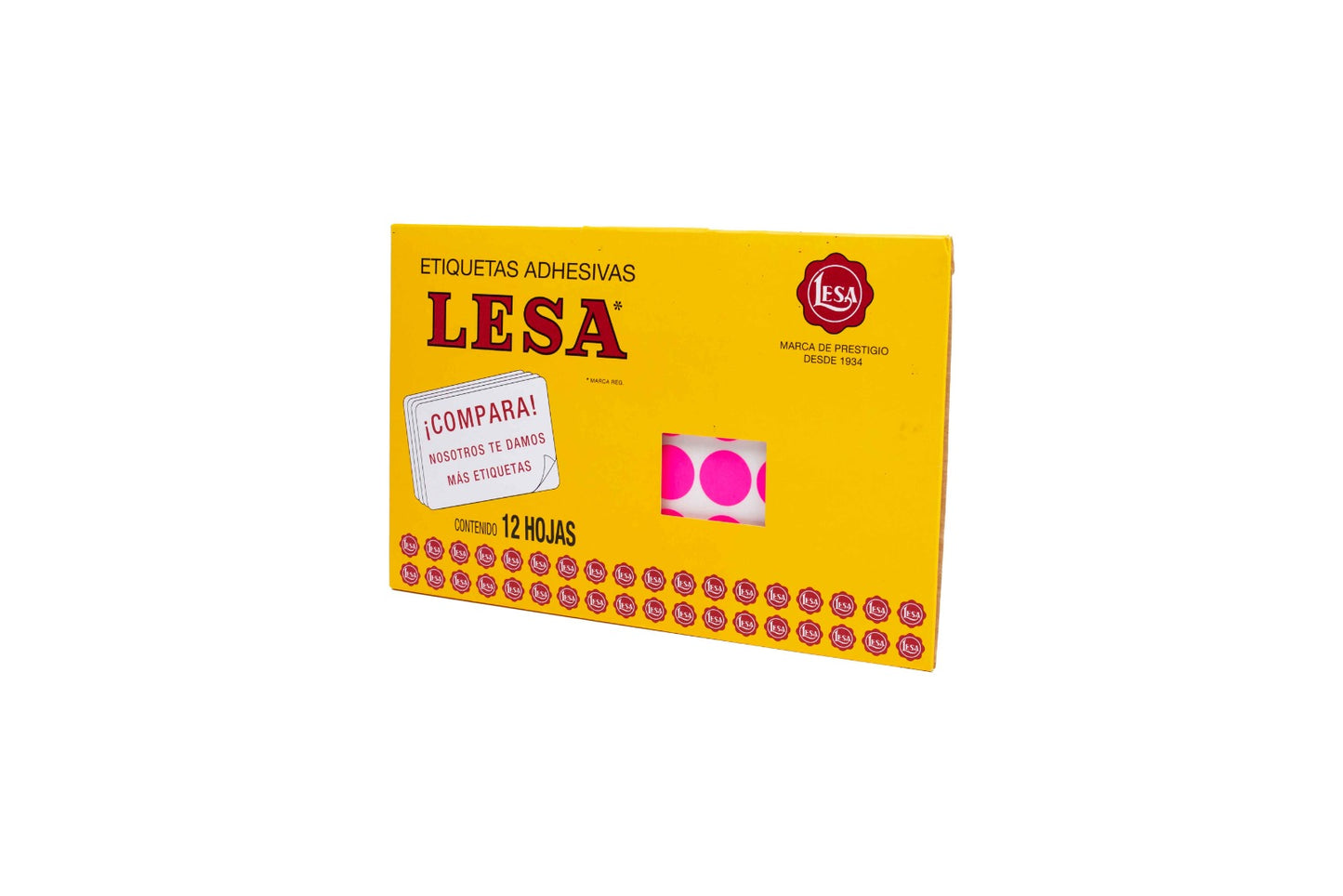 Etiqueta Lesa grande fluorescente del número 9