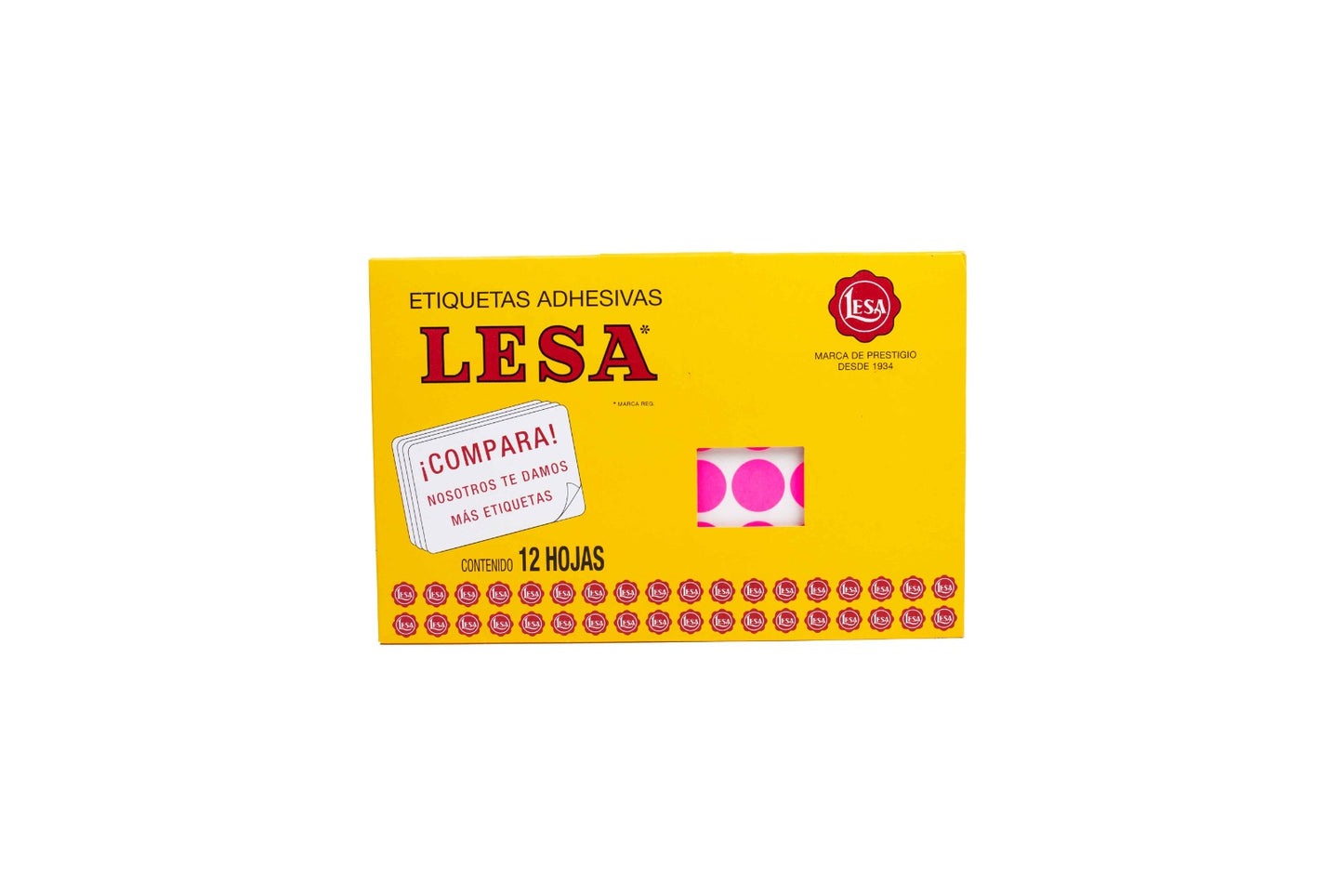 Etiqueta Lesa grande fluorescente del número 9