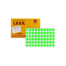 Etiqueta Lesa grande fluorescente del número 9