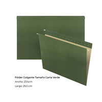 Folder colgante Pendaflex tamaño carta u oficio 100% ecológico con 25 pzas.