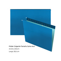 Folder colgante Pendaflex tamaño carta u oficio 100% ecológico con 25 pzas.