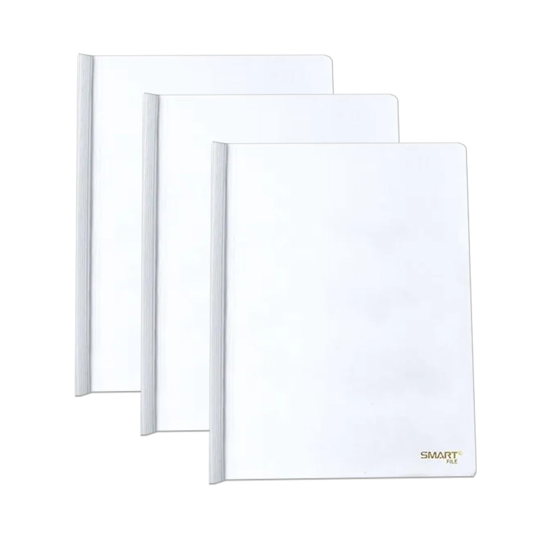 Folder costilla tamaño carta transparente con 5.