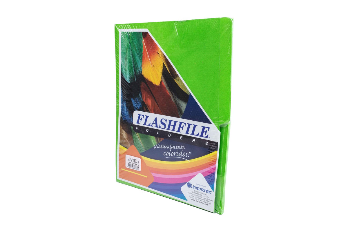 FOLDER FLASHFILE NEON TAMAÑO CARTA LIMA 0467