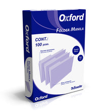 FOLDER OXFORD M758 BEIGE OFICIO PAQUETE CON 100 PIEZAS