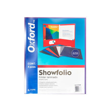 FOLDER OXFORD SHOWFOLIO VIOLETA PAQUETE CON 5 PIEZAS