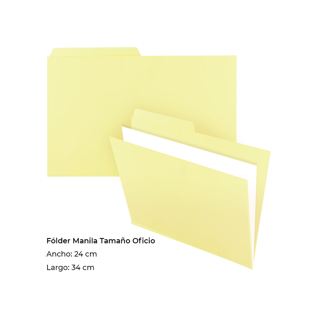 Folder oxford tamaño oficio crema m758 con 100 pzs