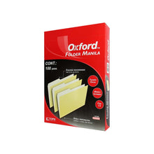 Fólder Manila Oxford tamaño oficio m757 con 100 pzas.