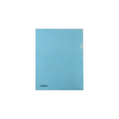 Folder Portadocumento en "L" tamaño carta azul.