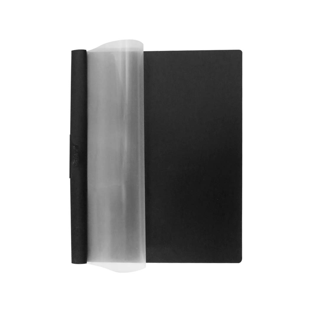 Folder Esselte Ready Clip Fundas Frontales Transparentes Negro Tamaño Carta