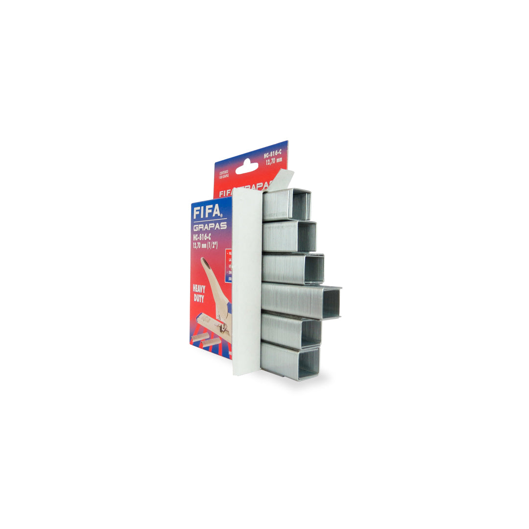 Grapa HC816-c 12.70 mm 1/2" caja con 1000 pzas.