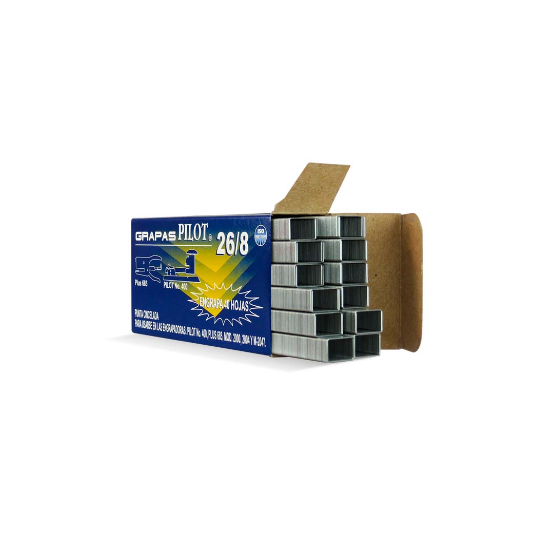 Grapa Pilot 26/8 caja con 5040 pzas.
