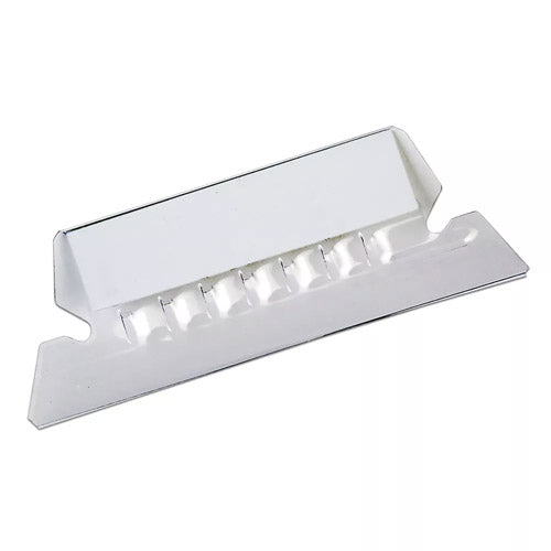 Jinete transparente 5 cm plastico paquete con 25 pzs
