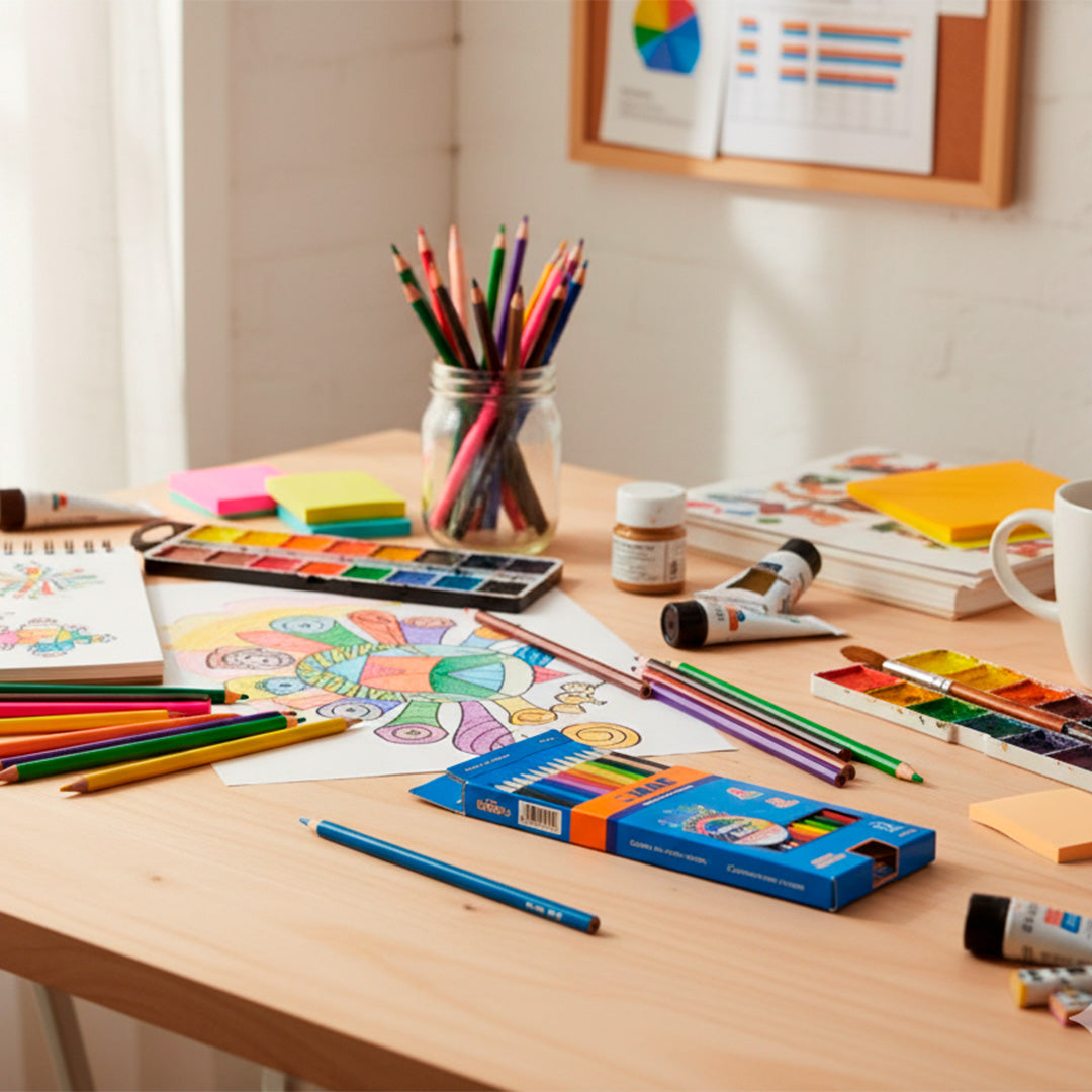 Lápices de colores MAE con 12 o 24 Piezas