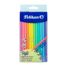 Lápices de colores Pelikan pastel con 12 piezas