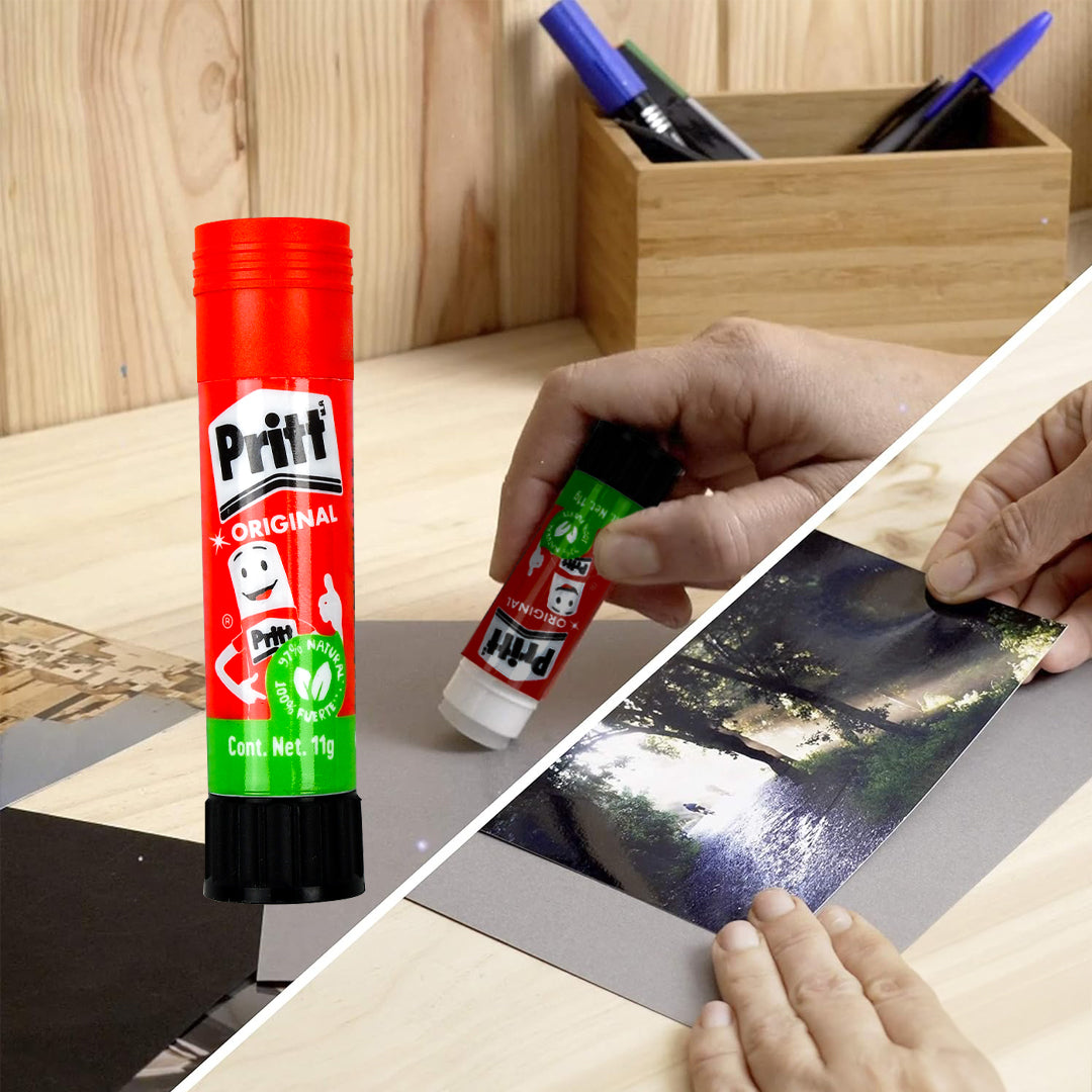 Lápiz Pritt adhesivo.